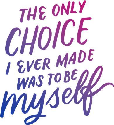 The Only Choice I Ever Made Was To Be Myself Bisexual Pride Gift Women's Hoodie