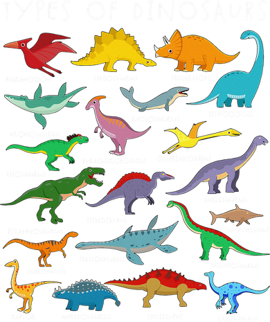 Types Of Dinosaurs Alphabet A-Z ABC Dino Identification Mousepad