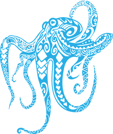 Tribal Octopus Polynesian Tribal Octopus Coaster
