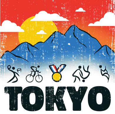 Tokyo Olympics Stick Figures Backpack