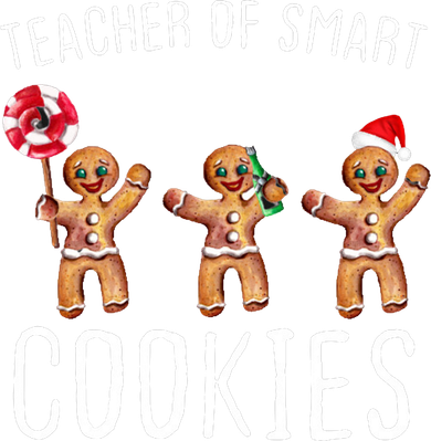 Teacher Of Smart Cookies Gingerbread Cute Christmas Polo