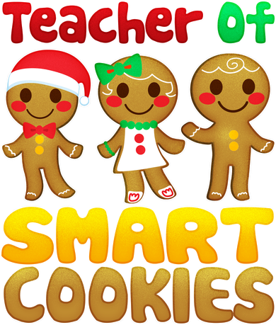 Teacher Of Smart Cookies Christmas Women's Dry Zone Grid Polo