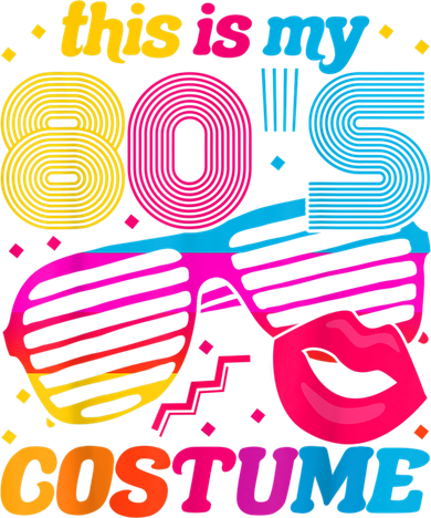 Theme Party Costume 80s Golf Towel