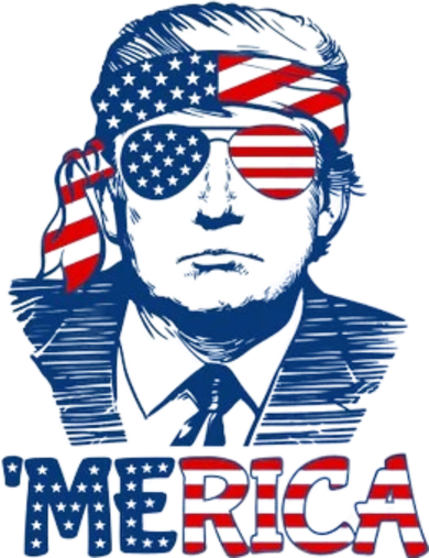 Trump Patriotic Merica Women's T-Shirt