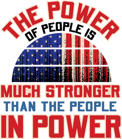 The Power Of People Is Much Stronger Than The People In Power Political Slogan Coffee Mug