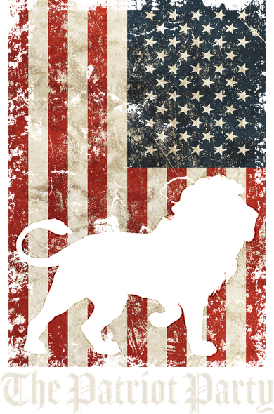 The Patriot Party Lion Distressed Flag Bucket Hat