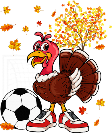Turkey Playing Soccer Thanksgiving Player Coach Fall Lover Toddler Hoodie
