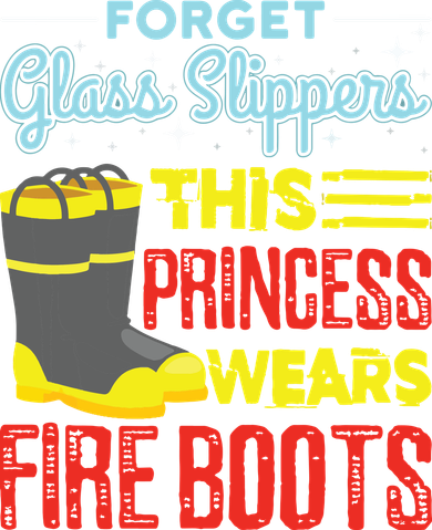 This Princess Wears Fire Boots Women Firefighter Golf Towel