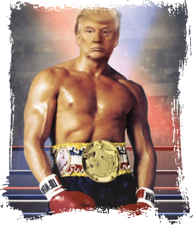 Trump Rocky Boxer Funny Bucket Hat