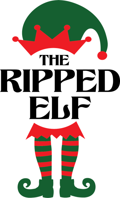 The Ripped Elf Funny Family Matching Christmas Toddler Hoodie