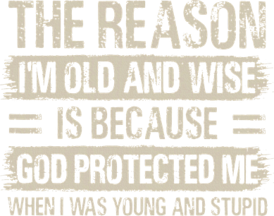 The Reason IM Old And Wise Inspirational Christian Faith Beanie