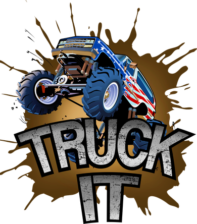 Truck It American Monster Truck Button