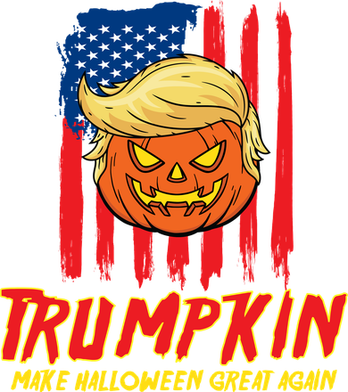 Trumpkin American Flag Make Halloween Great Again Women's Tank Top
