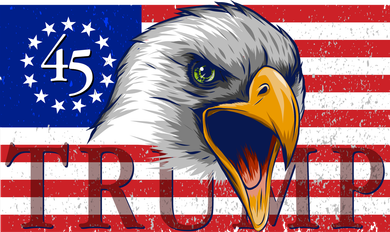 Donald Trump Eagle Betsy Ross Flag Tumbler