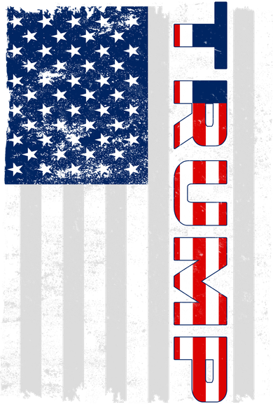 Trump Distressed USA Flag Women's Tank Top