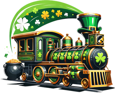 Train Railroad St Patricks Day Train Women's Tank Top