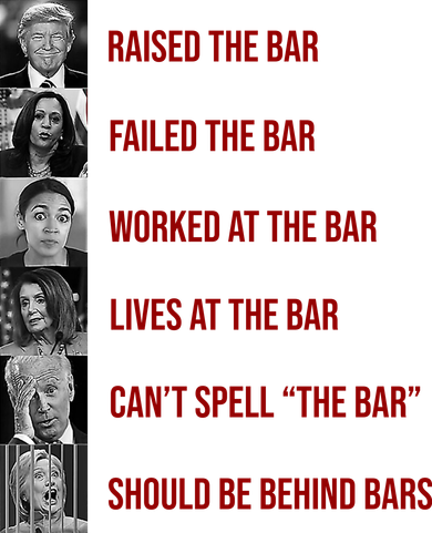 Trump Raised The Bar Biden Can't Spell The Bar Funny Republican Kids Long Sleeve Shirt