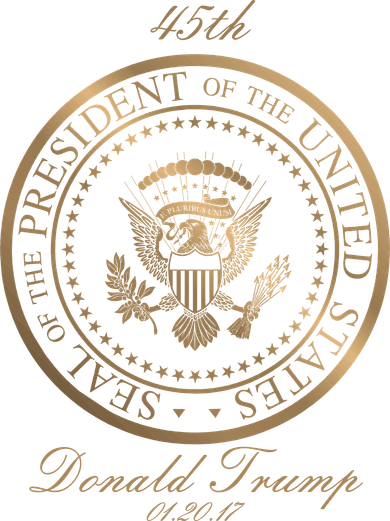 Donald Trump Gold Seal - 45th President Golf Towel
