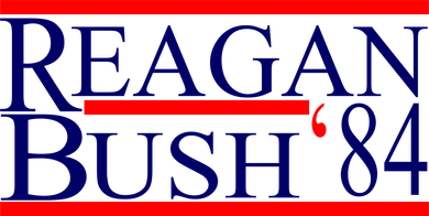 Reagan Bush 84 Retro USA Election Apron