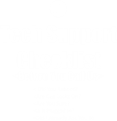 Tech Support Checklist Fun Gift Pajama Set