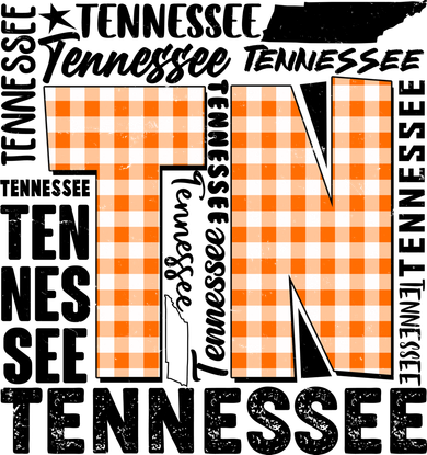 Tennessee State College Sports Fan Word Text Art T-Shirt