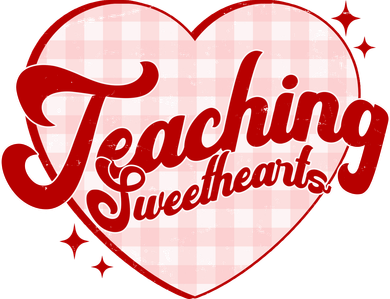 Teaching Sweethearts Cute Valentines Day Teacher Button