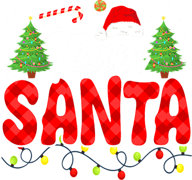 Team Santa Family Group Matching Christmas Pajama Party Doggie Tank