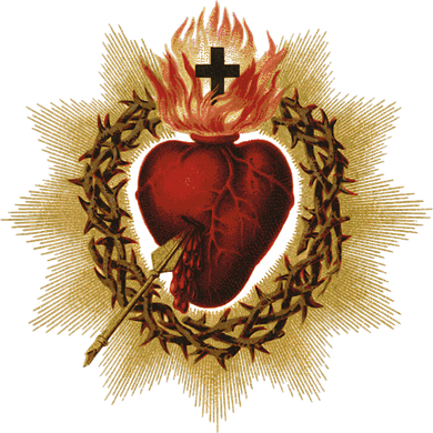 The Sacred Heart Of Jesus Catholic Icon Women's Sweatshirt