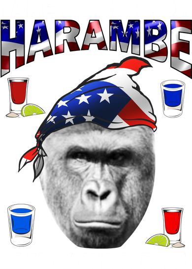 Take A Shot For Harambe Ornament