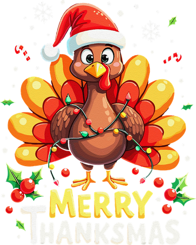 Turkey Santa Happy Merry Thanksmas Thanksgiving Christmas Coffee Mug