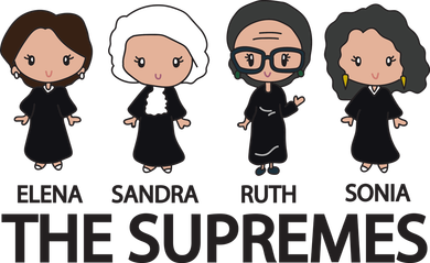 THE SUPREMES Ketanji Brown Jackson RBG Elena Sandra Ruth Sonia Women's Hoodie