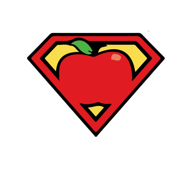 Teaching Is My Superpower Apple Crest Kids T-Shirt