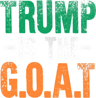 Trump St Patrick's Day Party Gift Donald Trump GOAT Kids Sweatshirt