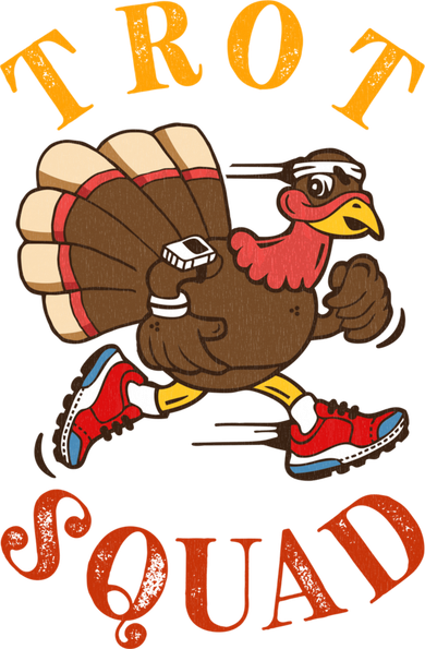 Trot Squad Thanksgiving Turkey Trot Costume Kids Hoodie