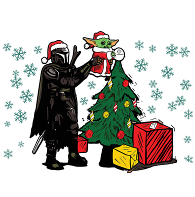 The Santalorian This Is The Way Funny Star Christmas Ceramic Ornament