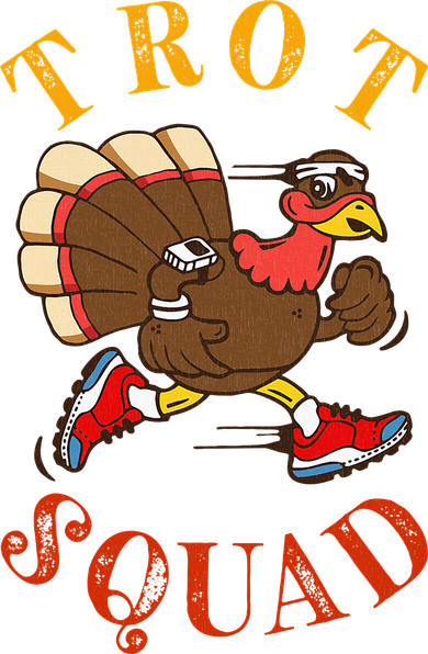 Trot Squad Thanksgiving Turkey Trot Costume Kids Hoodie