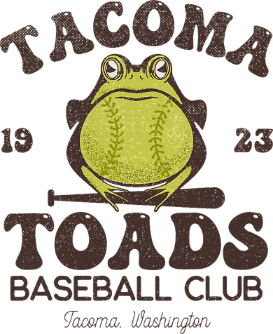 Tacoma Toads Baseball Retro Minor League Baseball Team Toddler Sweatshirt