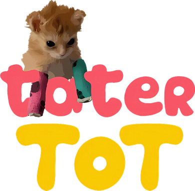 Tater Tot Cute Cat Toddler Hoodie