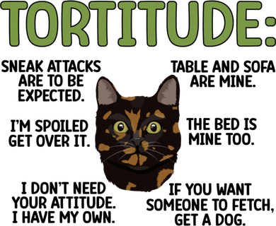 Tortitude Tortie Cat Lover Tortoiseshell Cat Owner Funny Gift Women's Tank Top