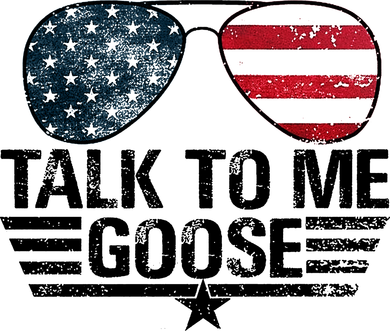 Talk To Me Goose USA Flag Sunglasses Hat