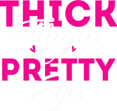 Thick Thighs & Pretty Eyes Workout Fitness Doddie Hoodie