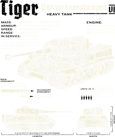 Tiger Tank Panzer World War 2 Blueprint Kids Hoodie