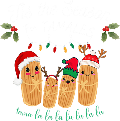 Tis The Season For Tamales Mexican Christmas Kids T-Shirt