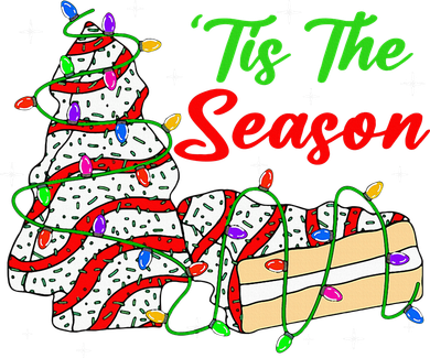 Tis' The Season Christmas Tree Cakes Debbie Xmas Doggie Tank