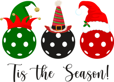 Tis The Season Pickleball Christmas Festive Kids T-Shirt