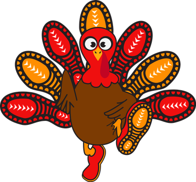 Thanksgiving Trot Squad Turkey Women's Hoodie