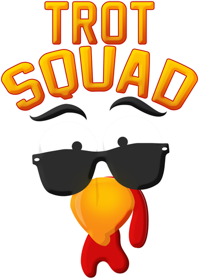 Thanksgiving Trot Squad Turkey Women's Sweatshirt