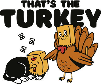 That's The Turkey Funny Thanksgiving Cat Women's Sweatshirt