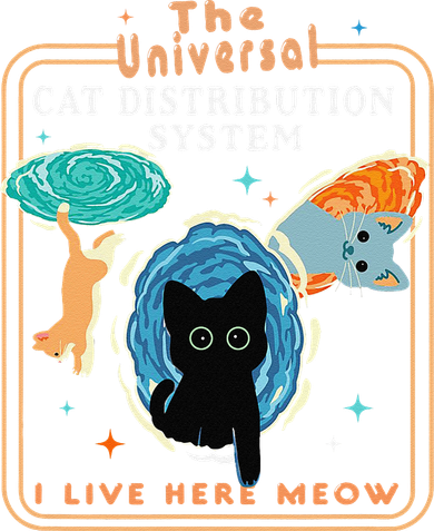 The Universal Cat Distribution System Funny LoverCat Gift Women's Hoodie