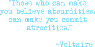 Those Who Can Make You Believe Absurdities... Voltaire Women's Long Sleeve Shirt